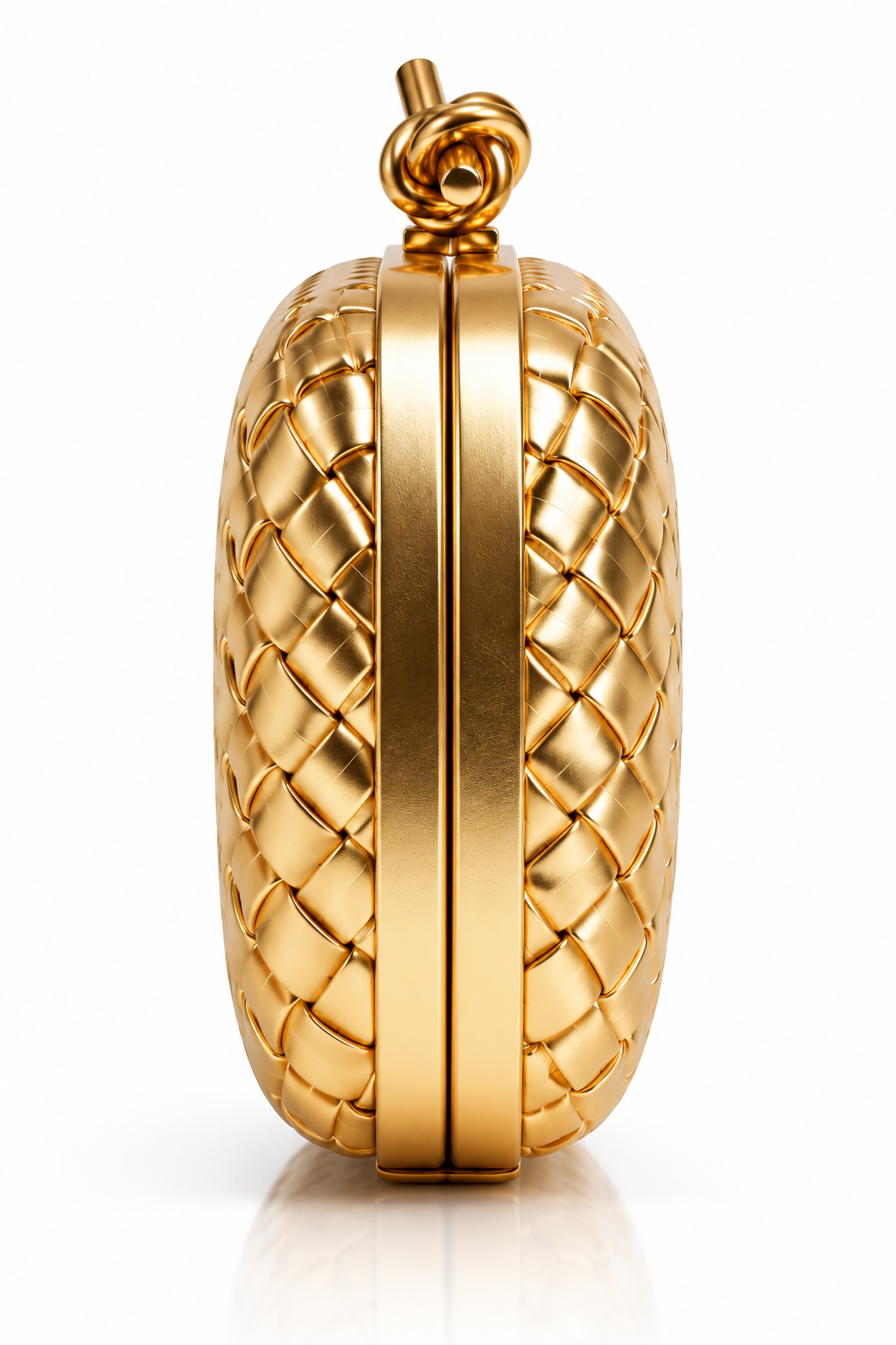 Gold Woven Evening Clutch