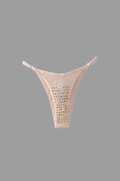 Mirage Rhinestone Bikini white