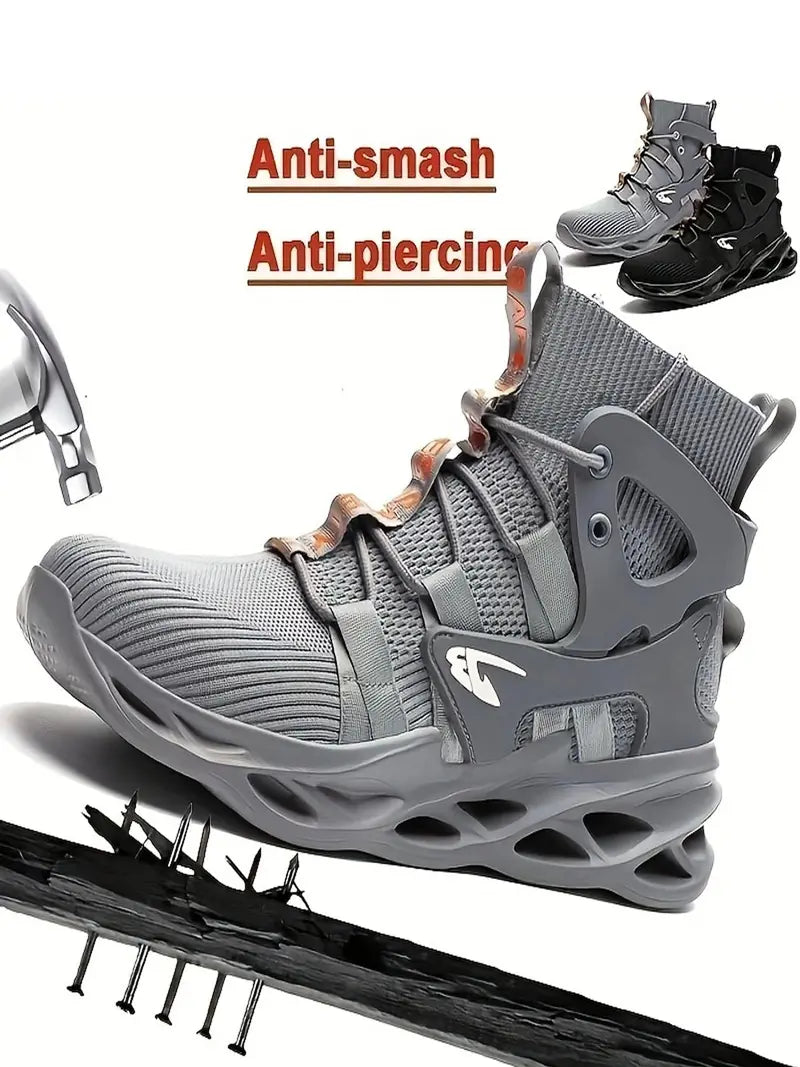Men's Anti-smashing Steel Heel Work Shoes