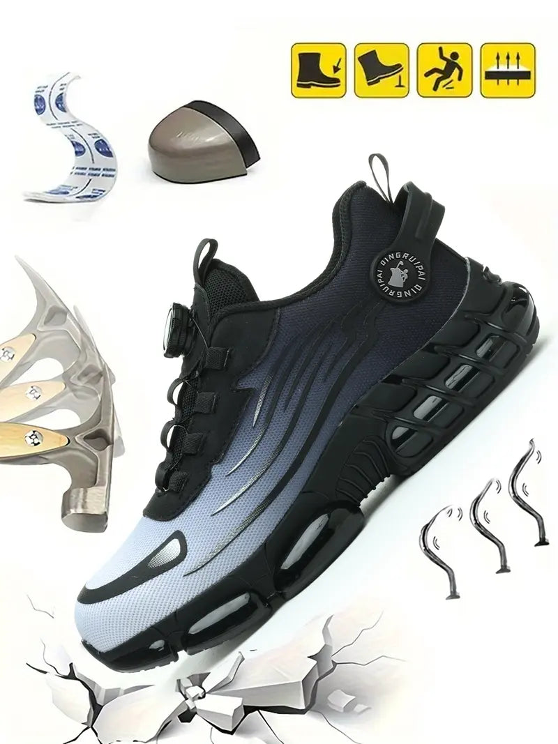 Men's Casual Comfortable Breathable Contrast Mesh Work Shoes