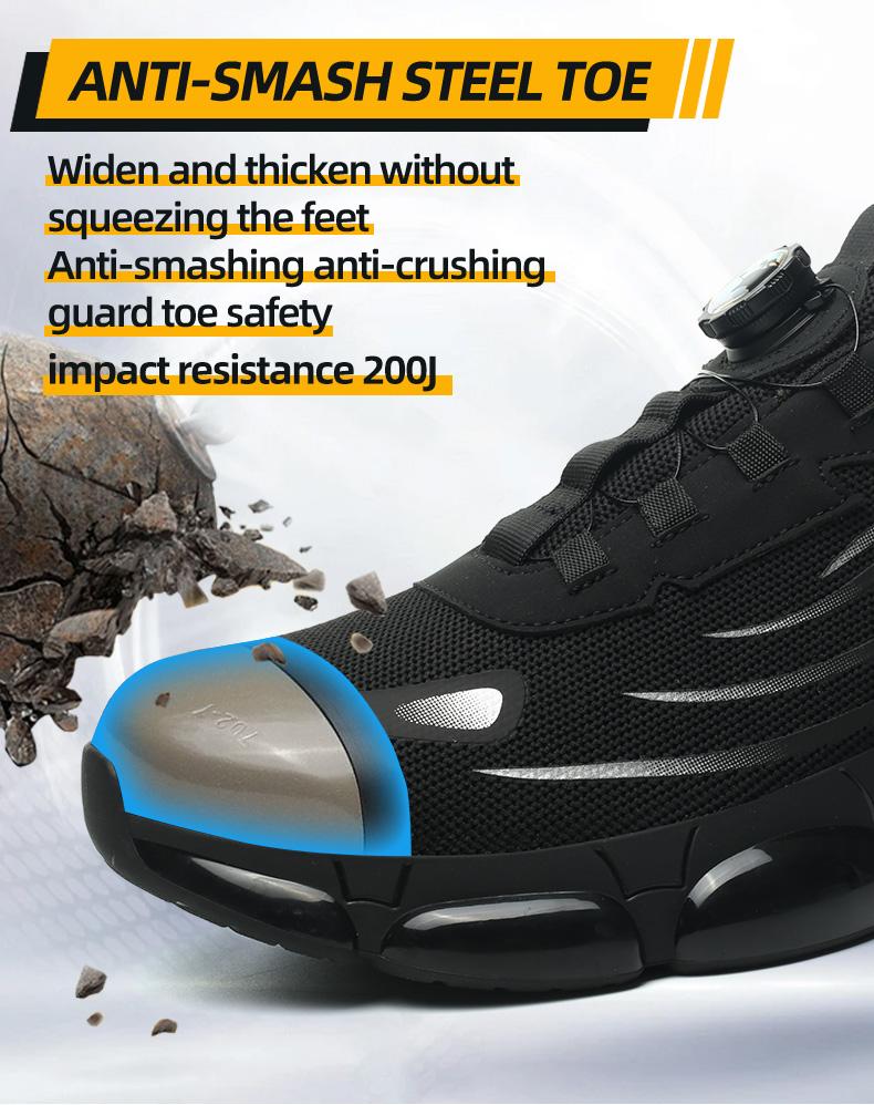 Men's Casual Comfortable Breathable Contrast Mesh Work Shoes