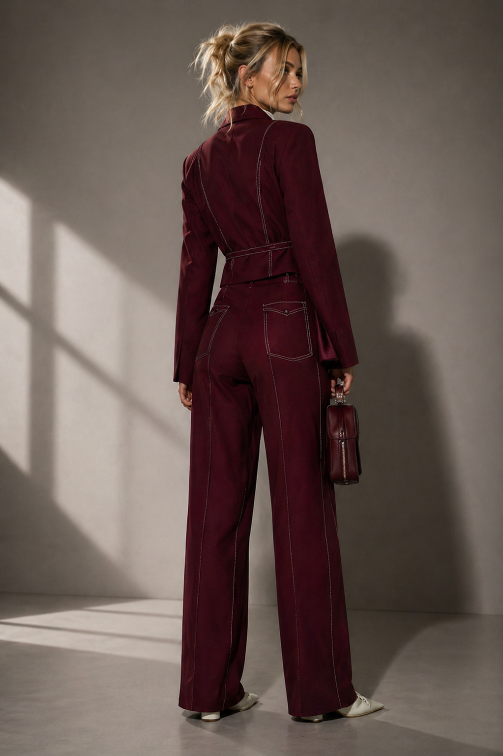 Strap Detail Blazer & Trouser Set