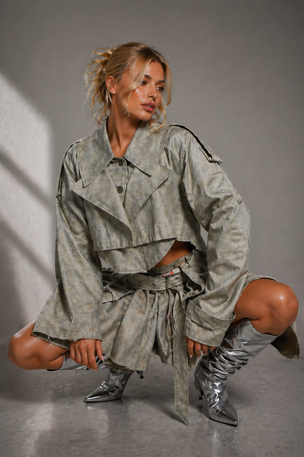 Deconstructed Utility Skirt Set