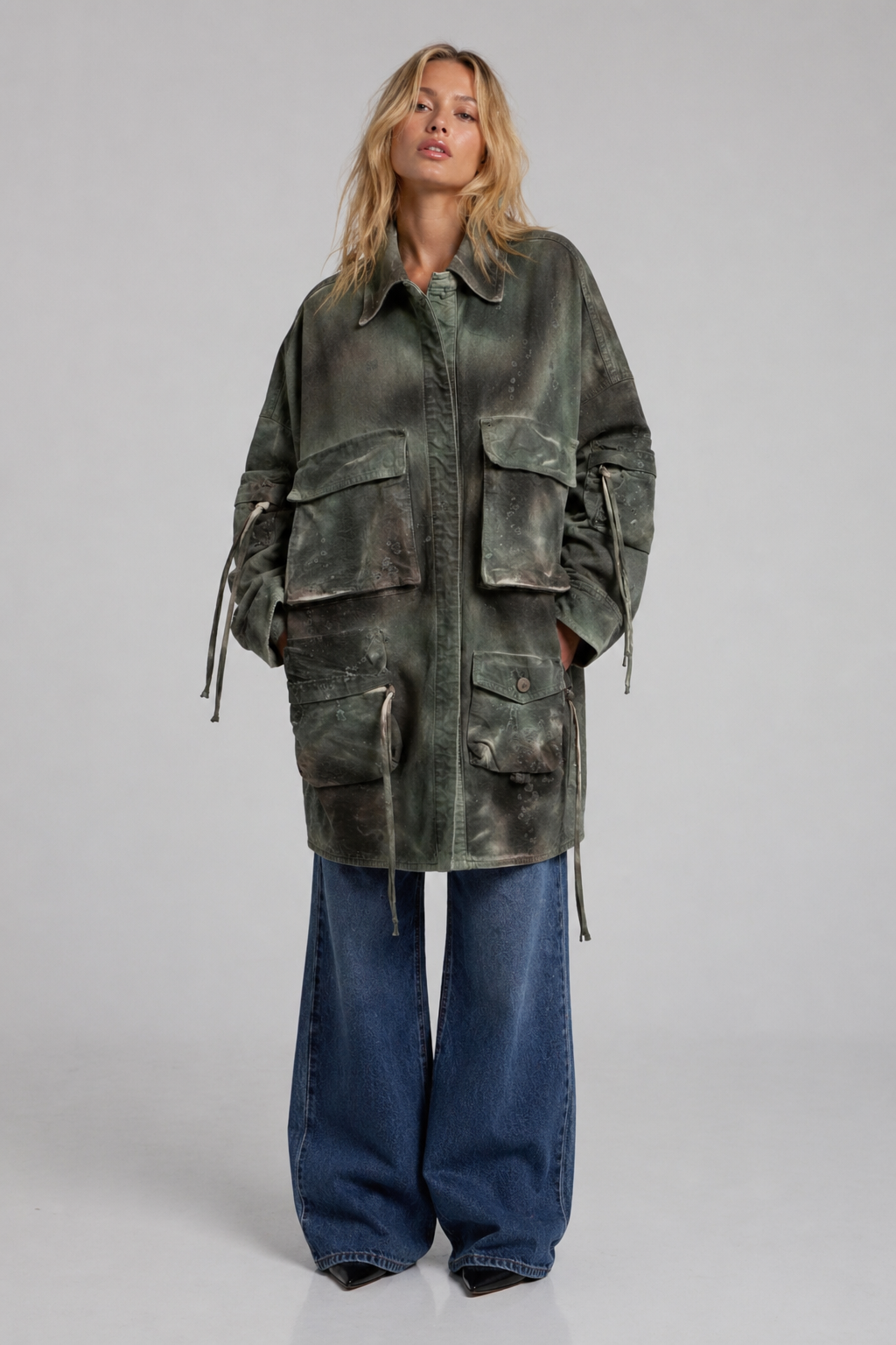 Leila Pocket Print Jacket