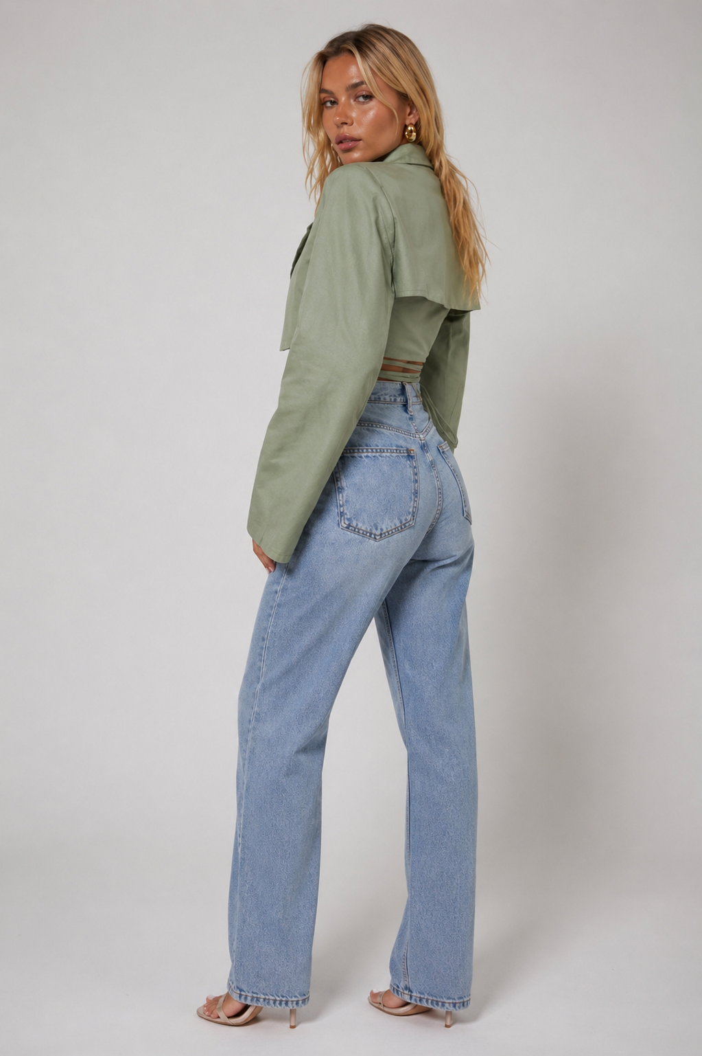 Hiba Lace Up Short Jacket