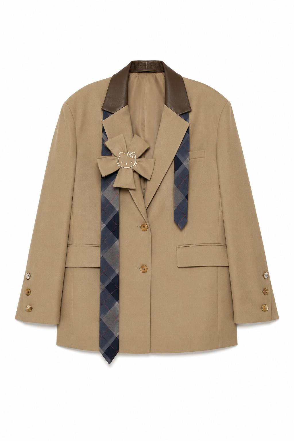 Molly Beige blazer embellishment
