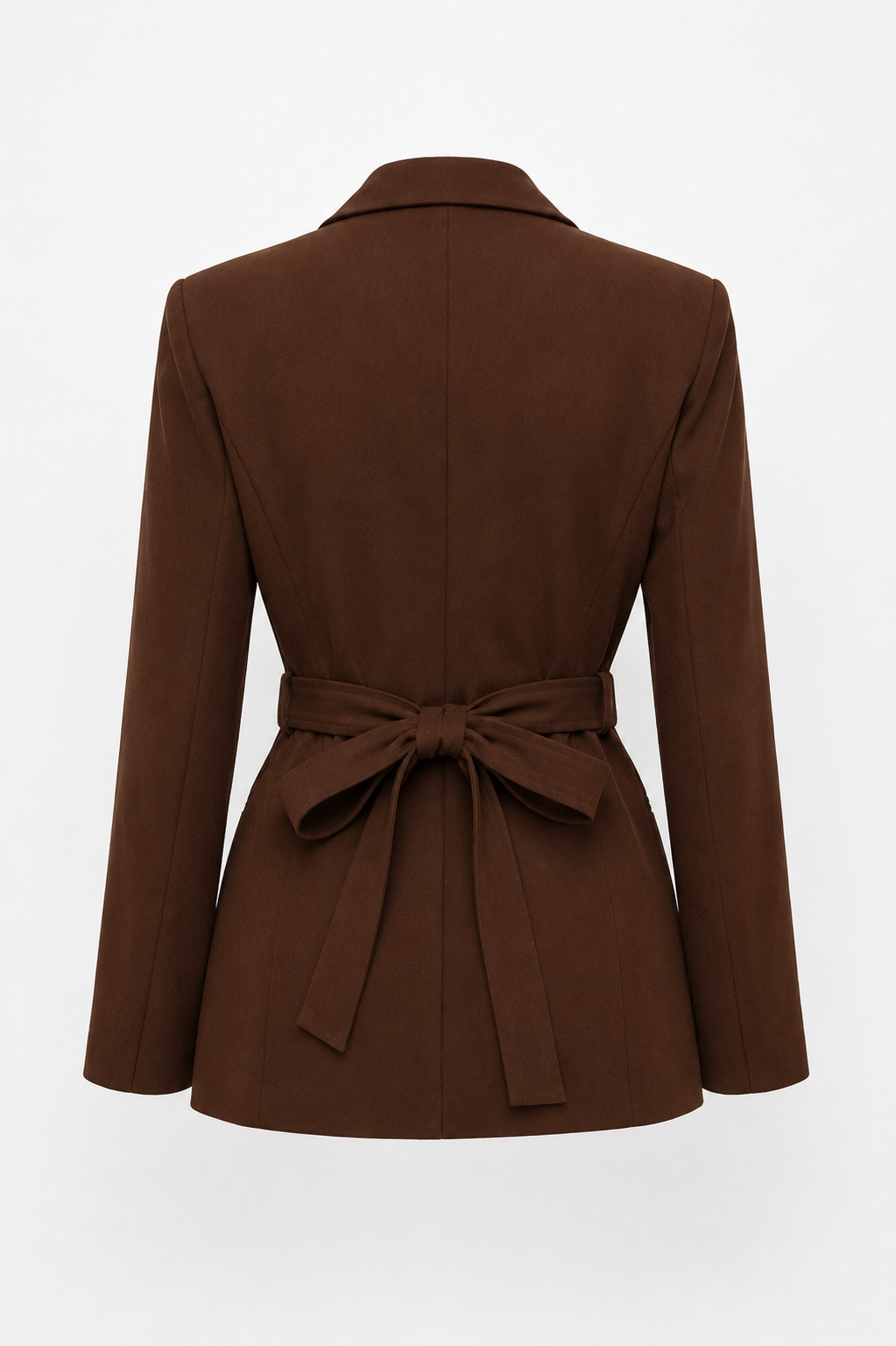 Ahlem Elegant chocolate brown tailored blazer
