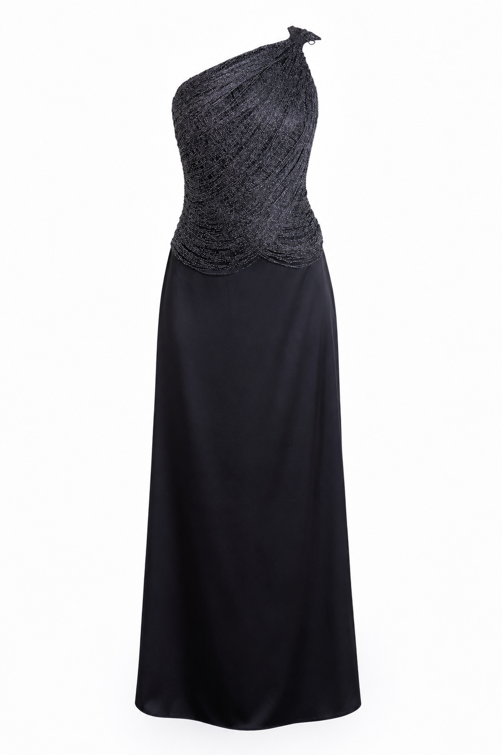 Amal Elegant one-shoulder evening gown