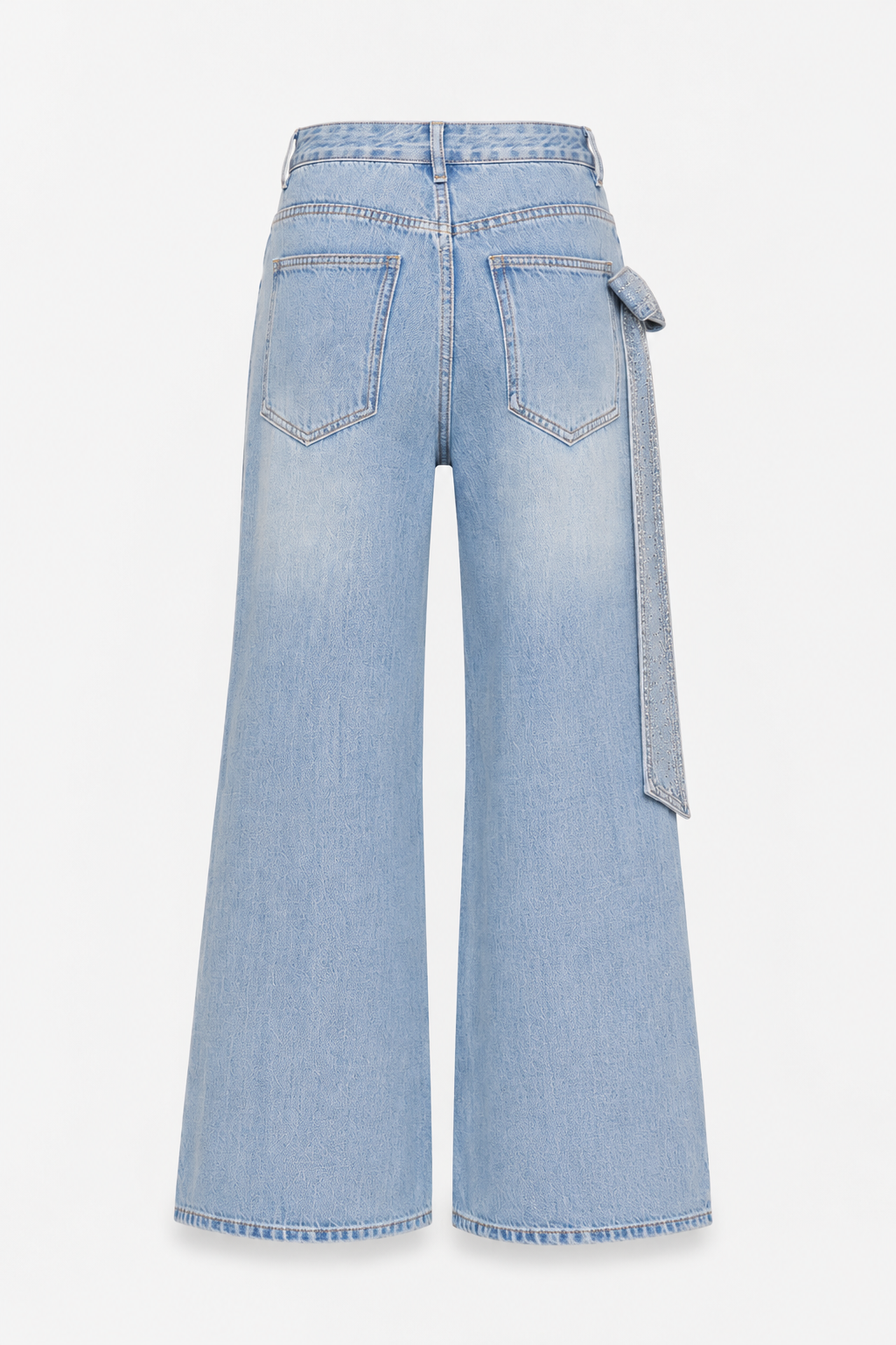Kira Light blue wide-leg denim jeans