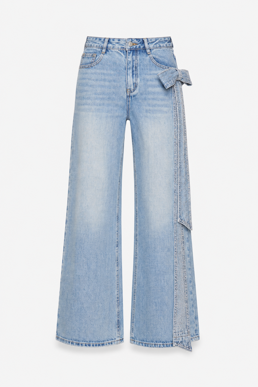 Kira Light blue wide-leg denim jeans