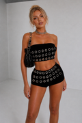 Black Grommet Two Piece Set