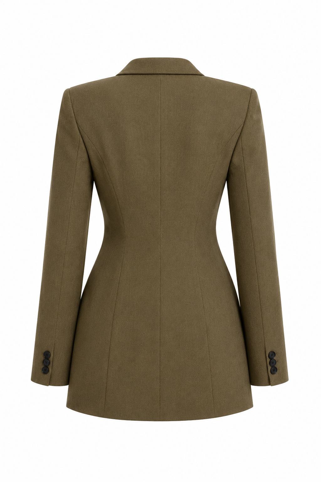 Samira Olive green tailored blazer dress
