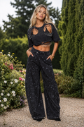 Jamila Distressed punk cropped T-shirt flat lay