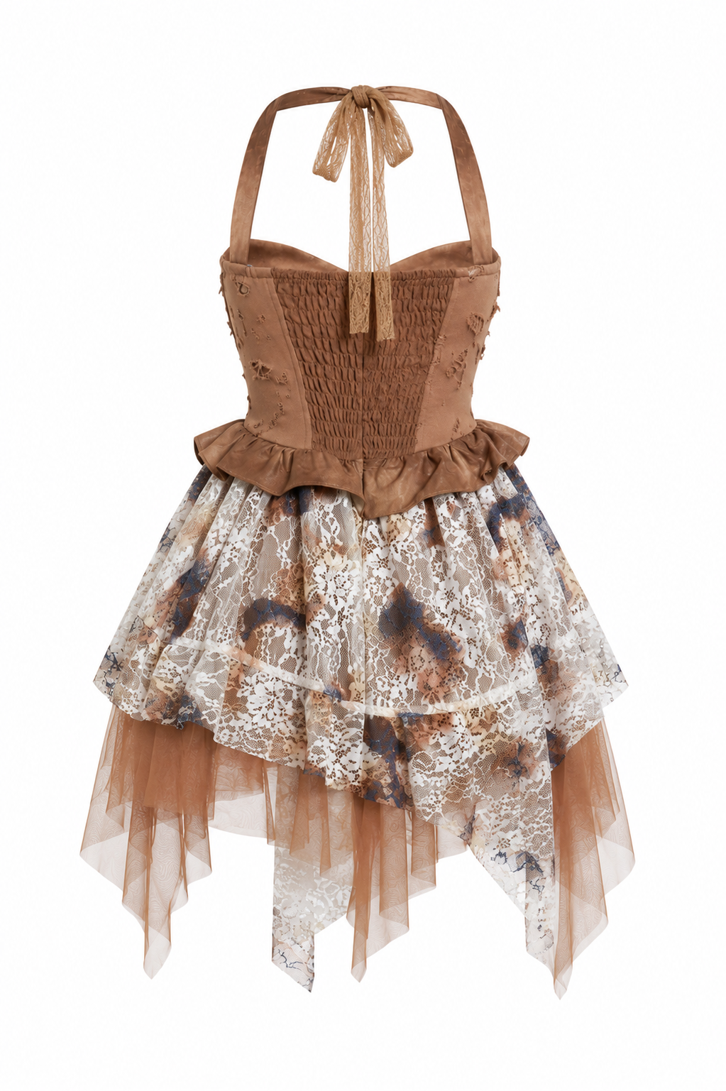 Rima Vintage steampunk corset dress with lace