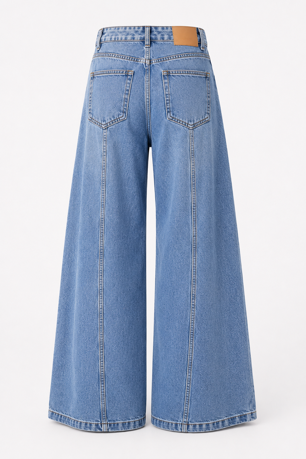 Dorra Embellished wide-leg denim jeans