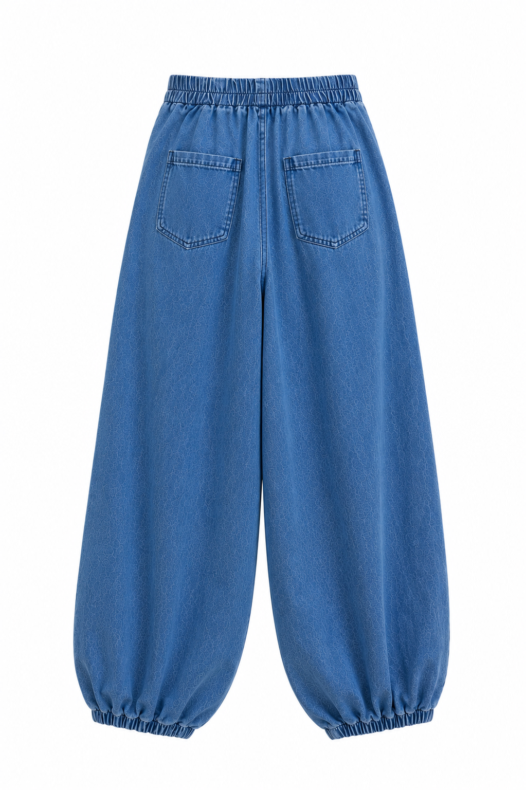 Mira High Blue balloon denim pants