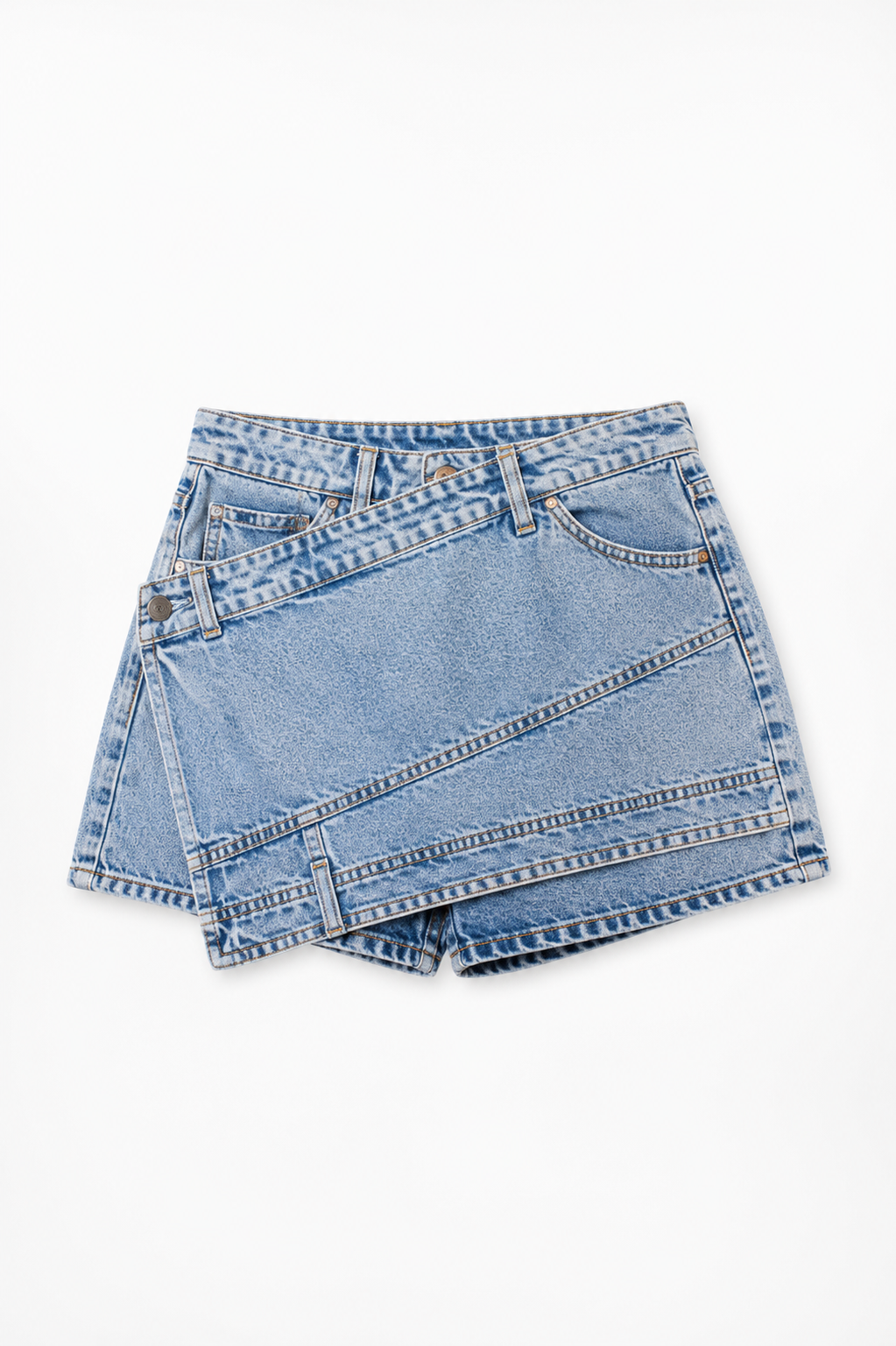 Dorra Denim wrap skort