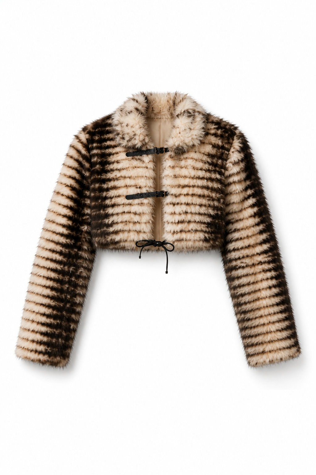 Emilia Cropped Faux Fur Jacket