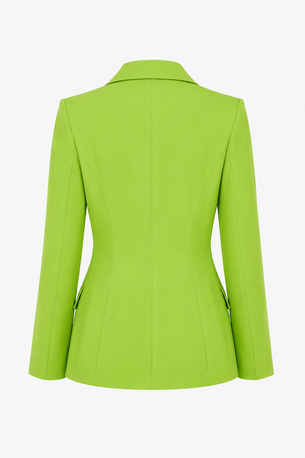 Dorra Bright green wrap blazer design