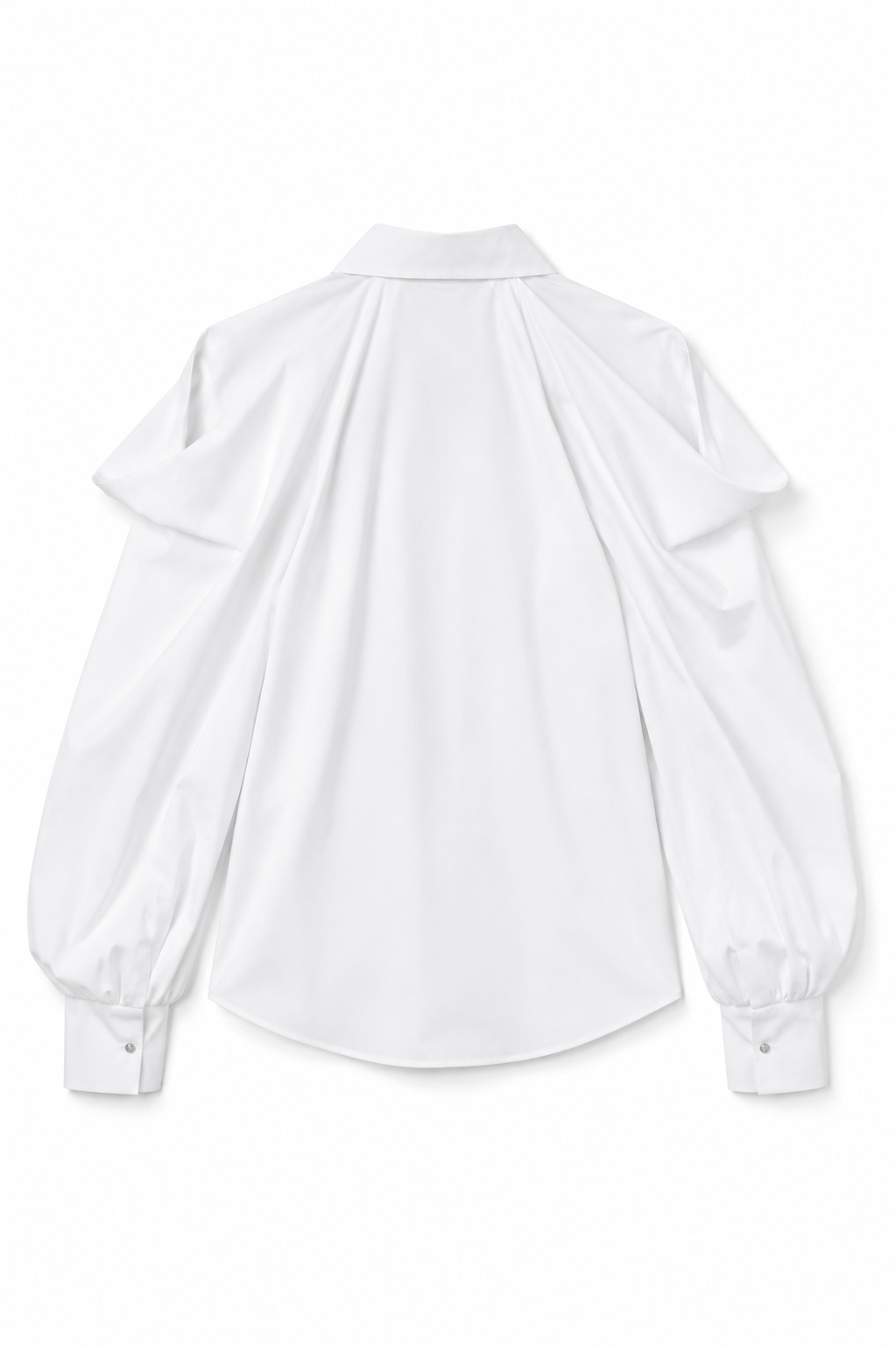 Amira Elegant white blouse with black tie