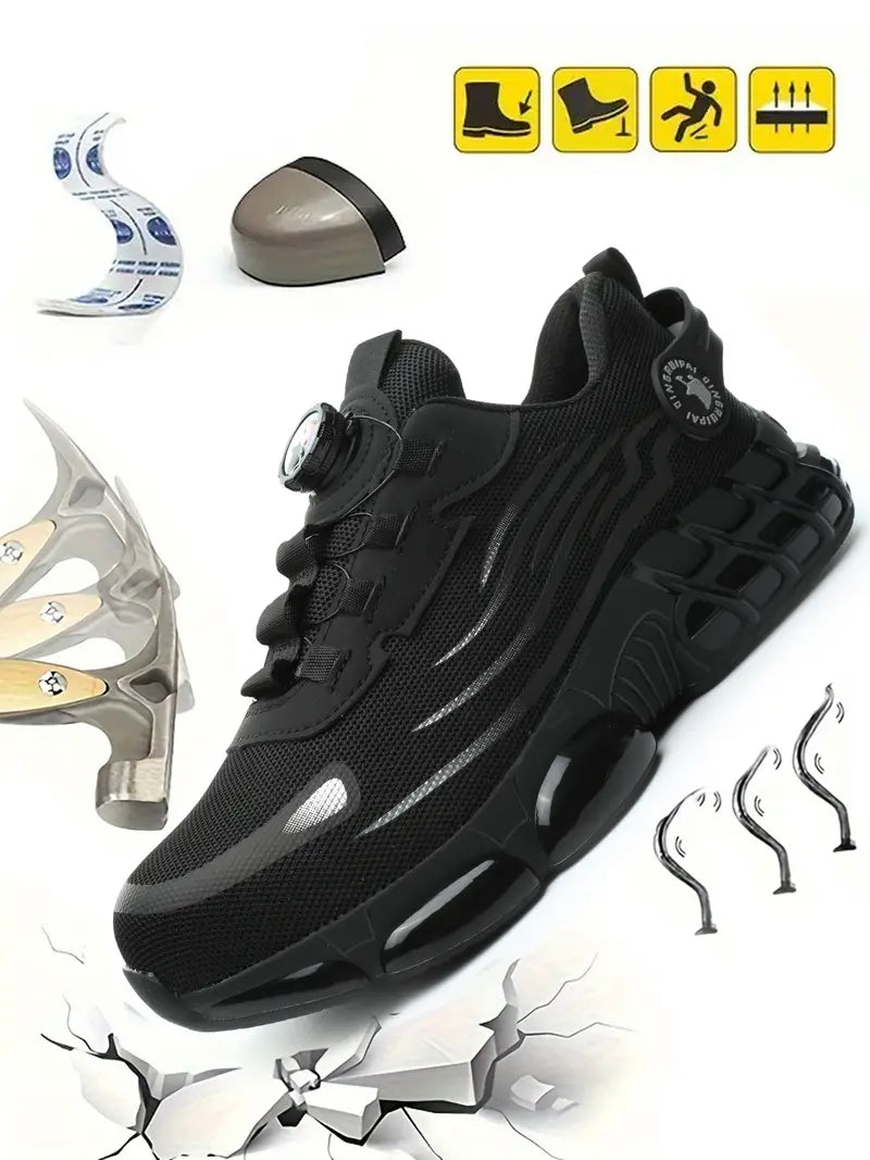 Men's Casual Comfortable Breathable Contrast Mesh Work Shoes